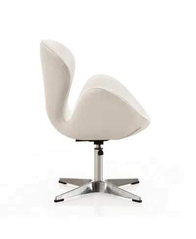 Manhattan Comfort Raspberry Adjustable Upholstered Swivel Chair