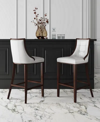Manhattan Comfort Fifth Avenue Leatherette Upholstered Barstool