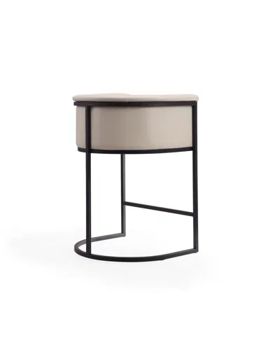 Manhattan Comfort Cosmopolitan Leatherette Upholstered Counter Stool In Multi