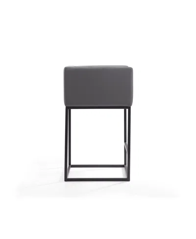Manhattan Comfort Embassy Leatherette Upholstered Counter Stool In Multi