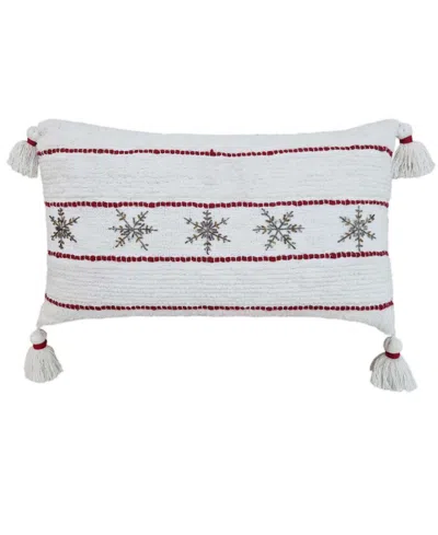 Vibhsa Christmas Decorative Pillow, 14" X 24" In Multi
