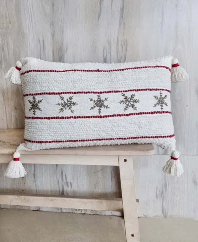 Vibhsa Christmas Decorative Pillow, 14" X 24" In Multi