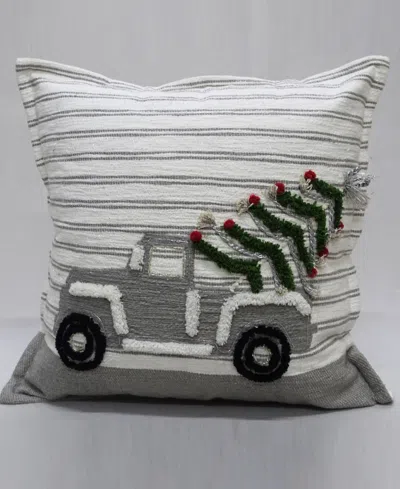 Vibhsa Holiday Car Decorative Pillow, 20" X 20" In Multi