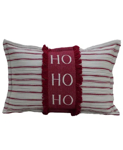 Vibhsa Hohoho Christmas Decorative Pillow, 14" X 24" In Multi