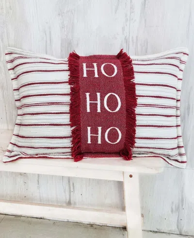 Vibhsa Hohoho Christmas Decorative Pillow, 14" X 24" In Multi