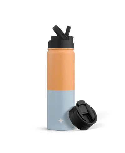Joyjolt Water Bottle With Flip Lid, Sport Straw Lid, 22 oz In Multi
