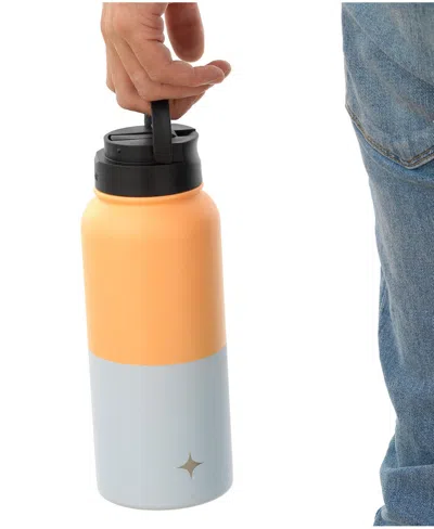 Joyjolt Water Bottle With Flip Lid, Sport Straw Lid, 22 oz In Multi