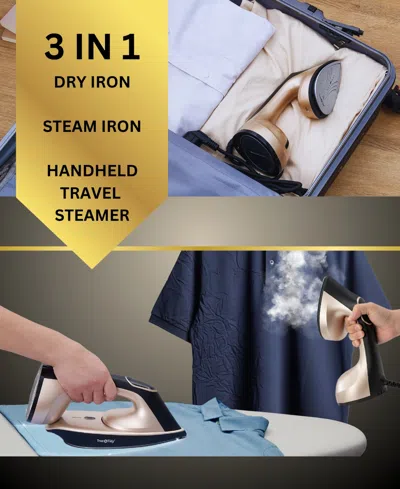 True & Tidy Duopress Xl Iron And Steamer In White