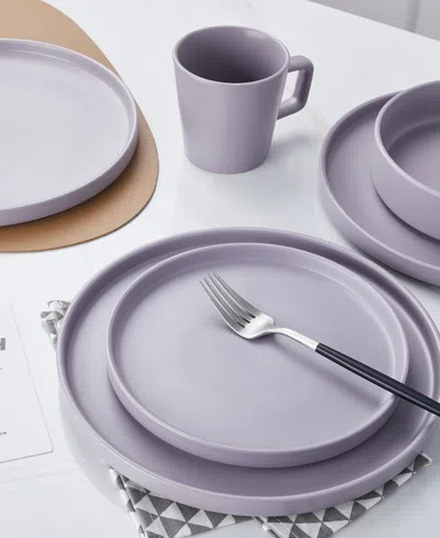 Stone Lain Cleo 16 Pc. Dinnerware Set, Service For 4 In Gray