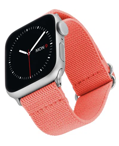 Withit Coral Woven Elastic Band Designed For Apple Watch 42mm (series 1-3 Only) & 44/45/46/49mm (ultra & Ul In Pink