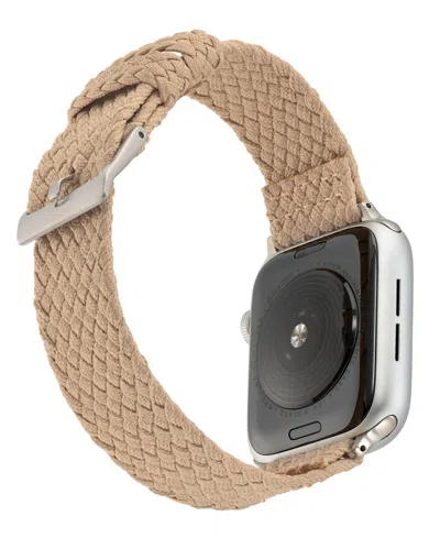 Withit Tan Woven Perlon Band Designed For Apple Watch 42mm (series 1-3 Only) & 44/45/46/49mm (ultra & Ultra In Neutral