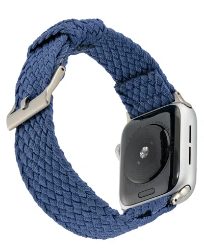 Withit Blue Woven Perlon Band Designed For Apple Watch 42mm (series 10) & 38/40/41mm In Blue