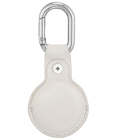 Withit Gray Leather Cover Designed For Apple Airtag In Gray