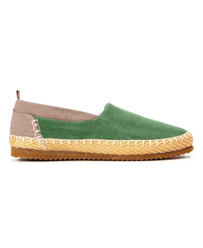 Stardog Loungewear Women's Clementine Slip-on Organic Hemp Canvas Espadrille-inspired Shoes In Green