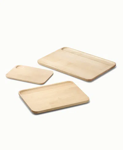 Caraway Birch Wood 4 Piece Cutting Board Set In Brown