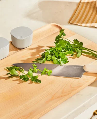 Caraway Birch Wood 4 Piece Cutting Board Set In Brown