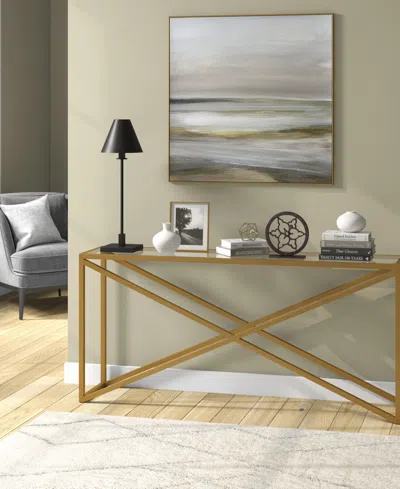 Hudson & Canal Clement 28" Metal Table Lamp With Metal Shade In Brown