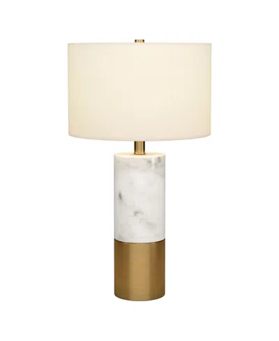 Hudson & Canal Liana 23.75" Metal Table Lamp With Fabric Shade