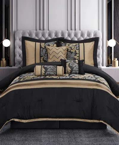 Stratford Park Lincoln 7-piece Comforter Set, California King In Multi