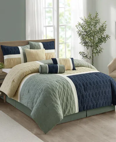 Stratford Park Natalia Colorblock 7-pc. Comforter Set, Queen