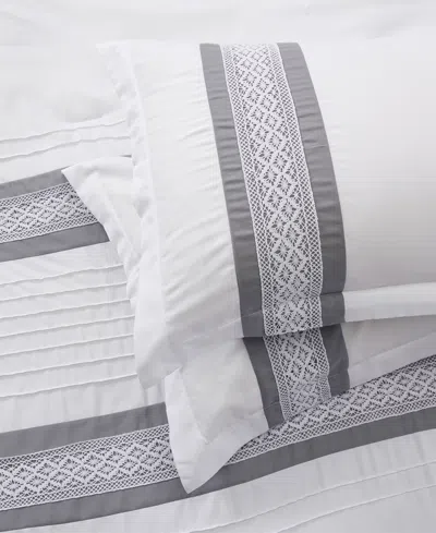 Stratford Park Durango Stripes 7-pc. Comforter Set, Queen In Gray