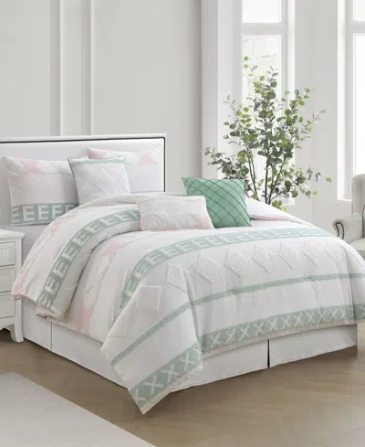 Stratford Park Genoa Geometric 7-pc. Comforter Set, King In Multi