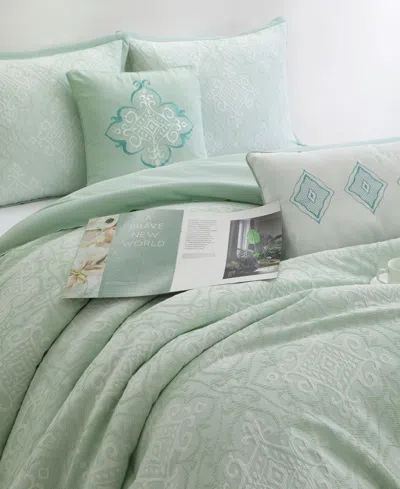 Stratford Park Prissa Medallion 6-pc. Comforter Set, California King In Green