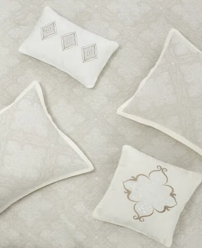 Stratford Park Prissa Medallion 6-pc. Comforter Set, California King In White