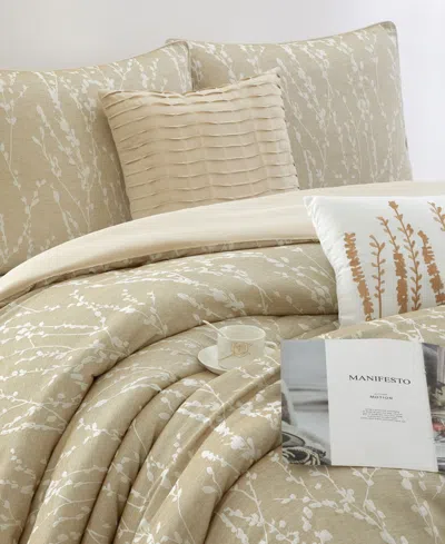 Stratford Park Priya Floral 6-pc. Comforter Set, King In Brown