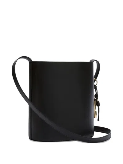 Furla Small Roxie Leather Bucket Bag In Black