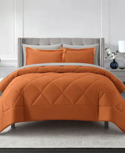 Stratford Park Arelia Geometric 7-pc. Comforter Set, King In Orange