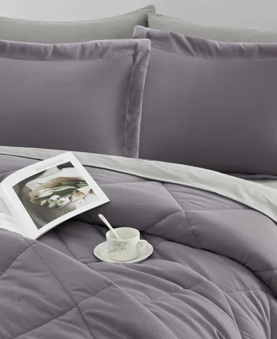 Stratford Park Arelia Geometric 7-pc. Comforter Set, King In Purple