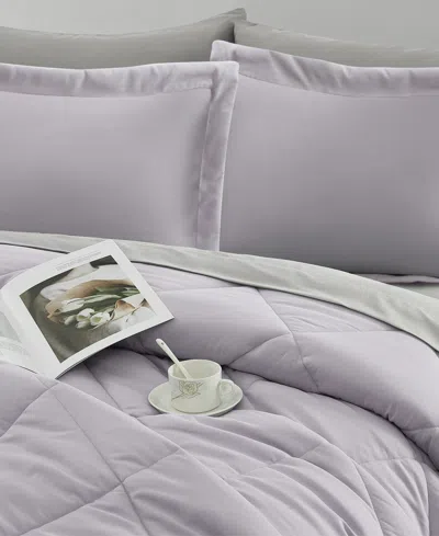 Stratford Park Arelia Geometric 7-pc. Comforter Set, Full In Purple