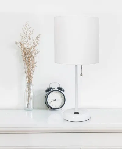 Limelights Stick Lamp With Charging Outlet, Set Of 2