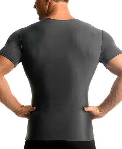 Instaslim Men's Activewear Raglan Short Sleeve Crewneck T-shirt In Gray