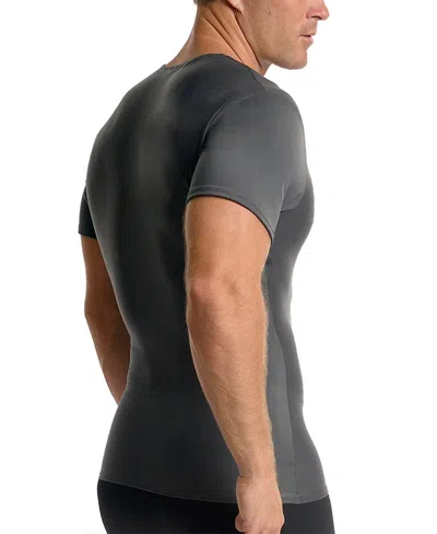 Instaslim Men's Activewear Raglan Short Sleeve Crewneck T-shirt In Gray