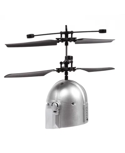 World Tech Toys Star Wars The Mandalorian Mando Helmet Sculpted Head Ufo Helicopter In Black