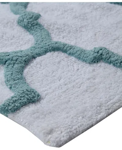 Saffron Fabs Geometric Non-skid Cotton 2-pc. Bath Rug Set