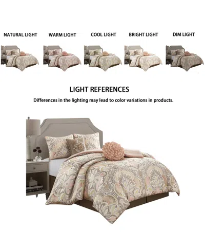 Stratford Park Amelia 6-pc. Comforter Set, Queen In Pink