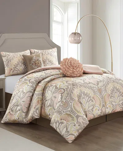 Stratford Park Amelia 6-pc. Comforter Set, California King In Pink
