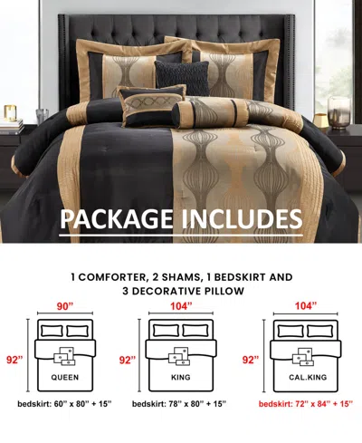 Stratford Park Kath 7-piece Comforter Set, California King In Multi