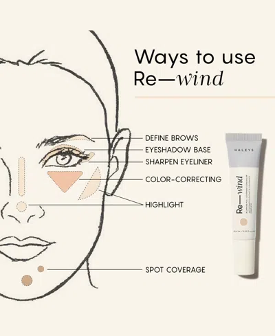 Haleys Beauty Re-wind Blurring Full Coverage Concealer In Nude