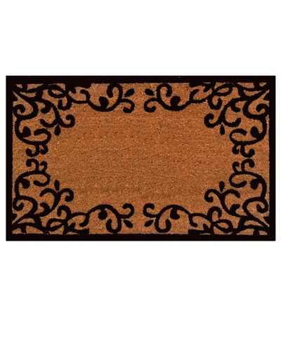 Home & More Chateaux Coir/vinyl Doormat, 18" X 30" In Multi