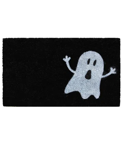 Home & More Ghost Halloween Coir/vinyl Doormat, 17" X 29" In Multi
