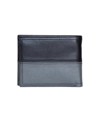 Nautica Men's Bifold Leather Wallet In Black