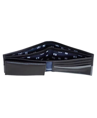 Nautica Men's Bifold Leather Wallet In Black