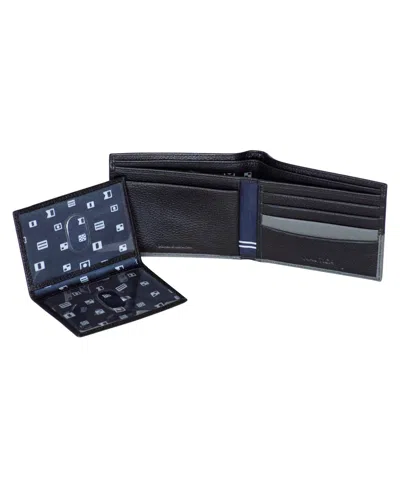 Nautica Men's Bifold Leather Wallet In Black