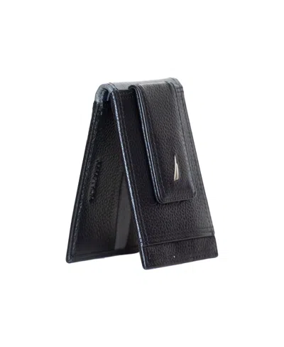 Nautica Men's Front Pocket Leather Wallet In Blue