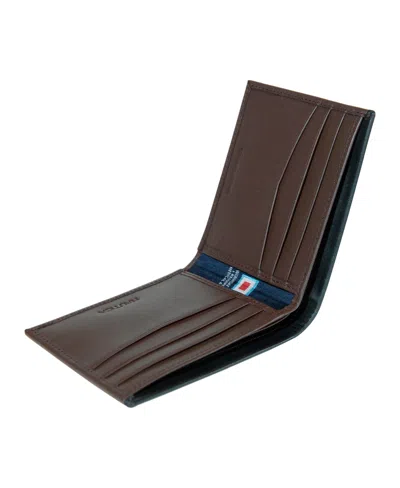 Nautica Men's Pop J Class Bifold Wallet In Brown