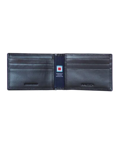Nautica Men's Pop J Class Front Pocket Wallet In Blue